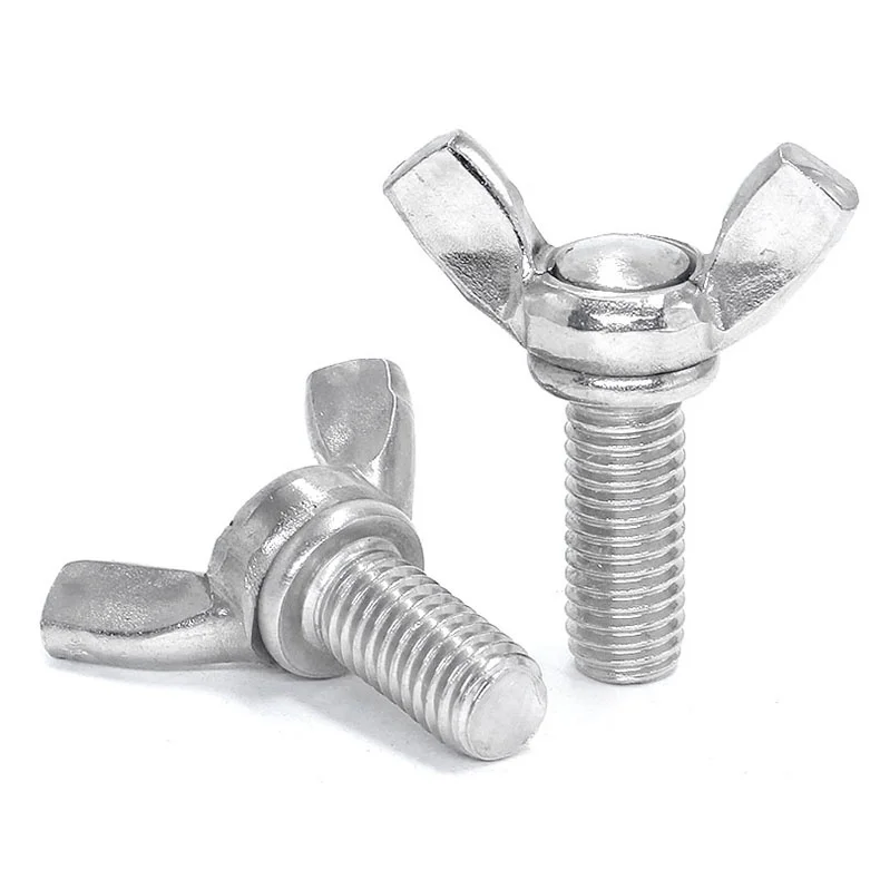 3/5/10pcs Wing Bolts Galvanized Hand Tighting Wing Thumb Screws M4 M5 M6 M8 M10