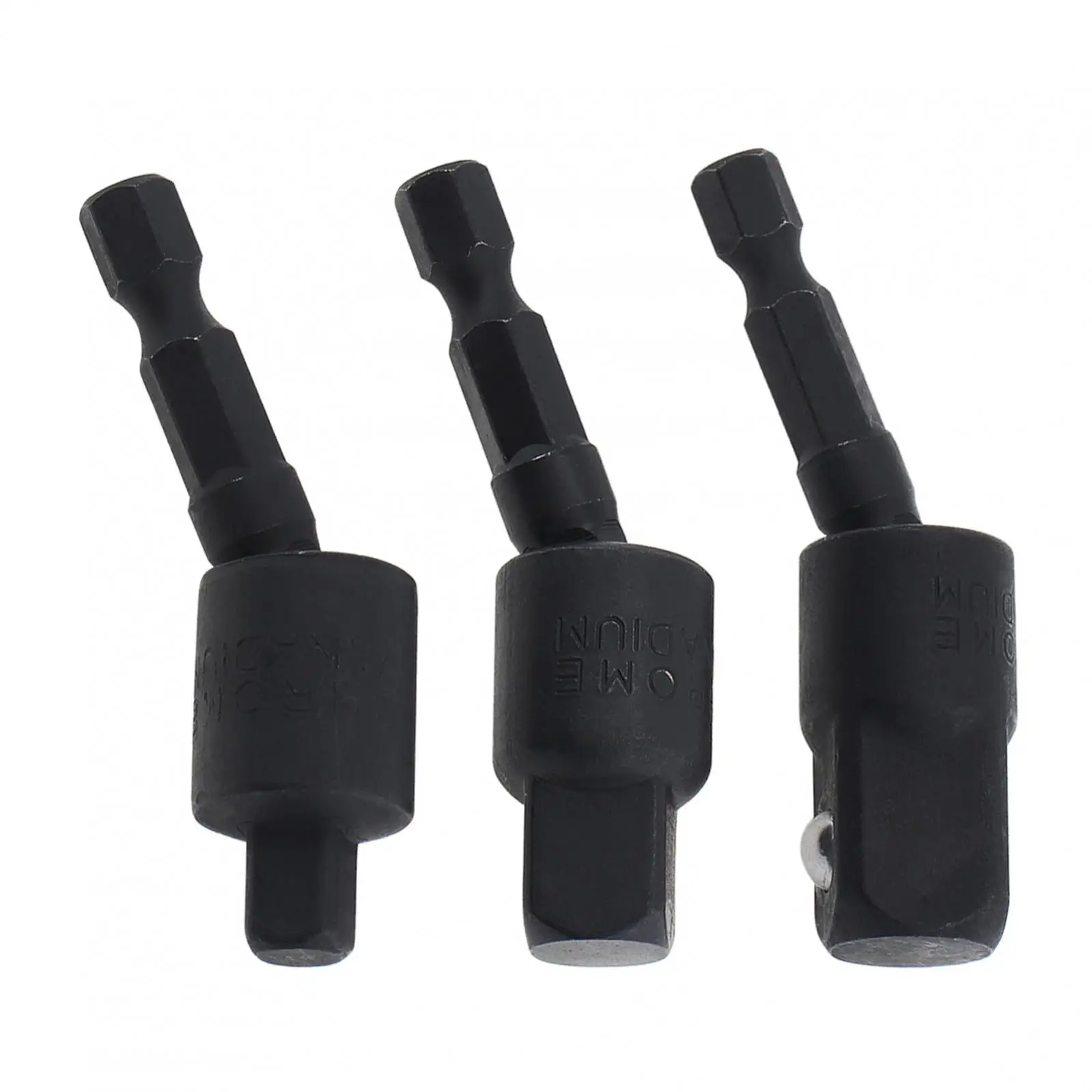 

3pcs/set Power Drill Sockets Adapter Sets 1/4Inch 3/8Inch 1/2Inch 360° Rotatable Hex Shank Impact Driver Socket Adapter