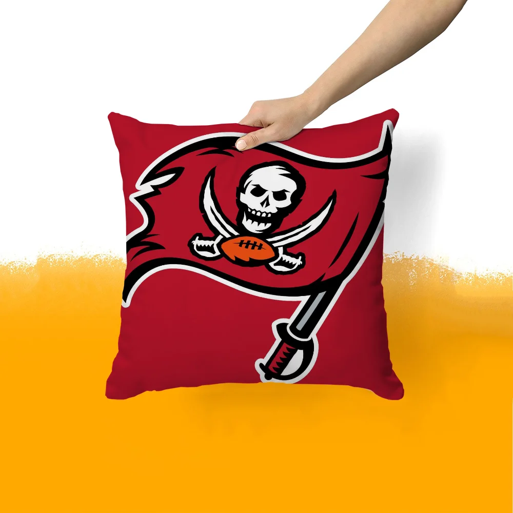 Cushion Cover Pillow Cover Pillowcase Cover for Pillow Fundas De Cojines Tampa Bay B-buccaneers Ornamental Pillows Home Cushions