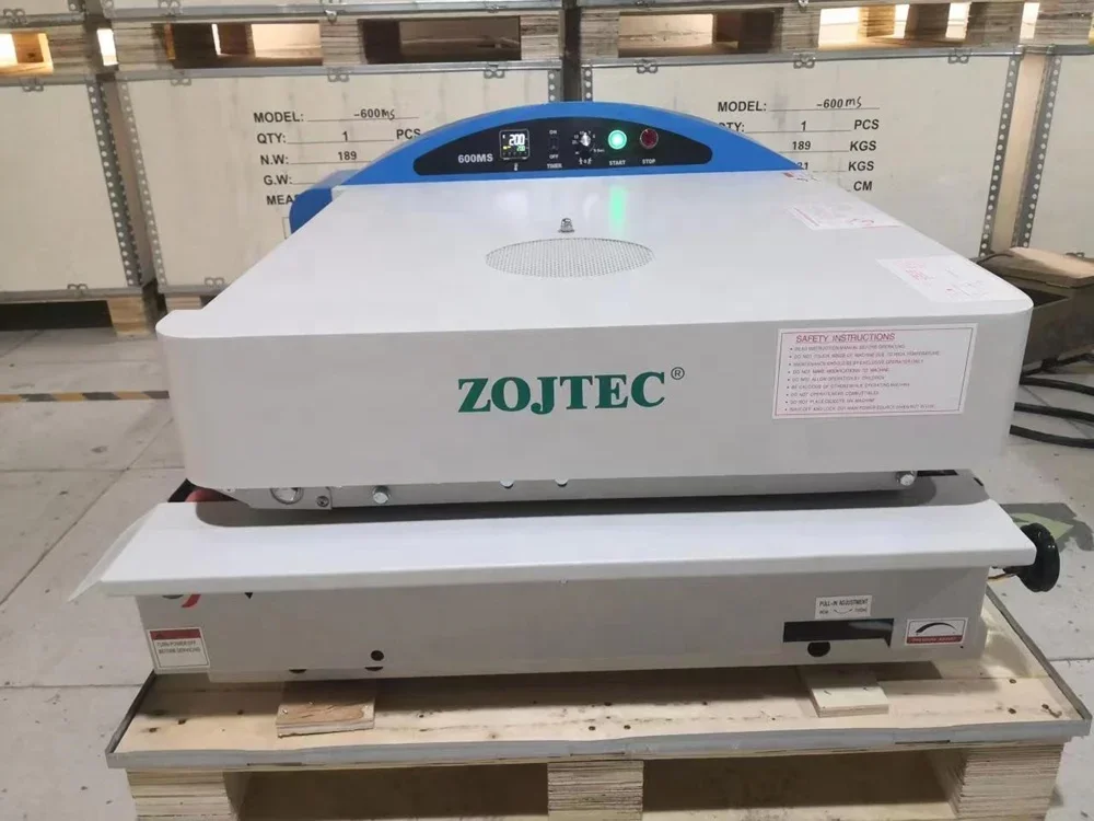ZJ-600MS Mini Automatic Fabric Fusing Press Bonding Machine Seamless Belt Price