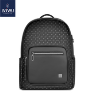 WiWU Master Pro Backpack Luxurious PVC Laptop Backpack 15.6 inch Waterproof Laptop Bag for MacBook Pro 16 inch