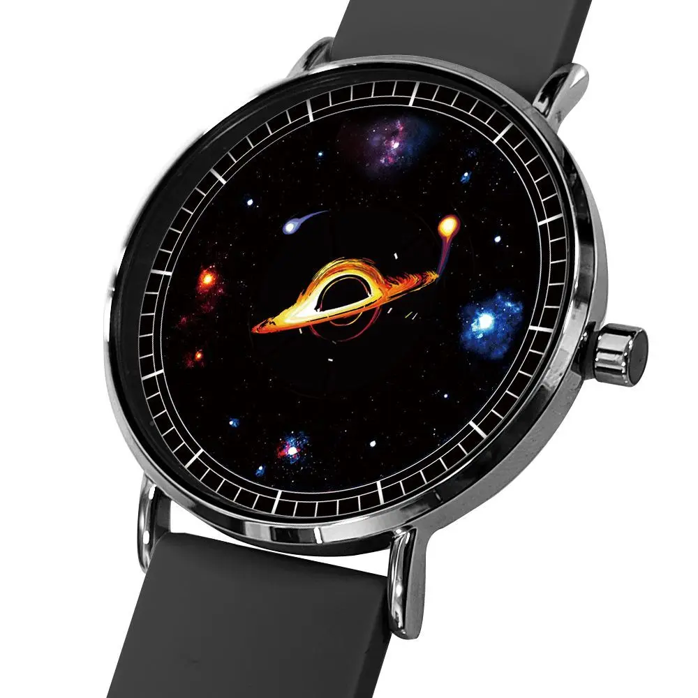 watch blackhole silicone strap quartz ultrathin waterproof Creative design classic style