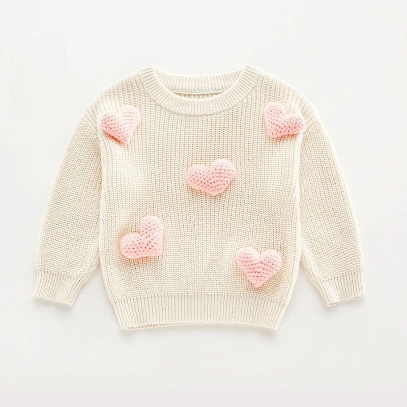 

2025 Autumn/Winter New Forest Series Love Girl Round Neck Hooded Knitted Sweater