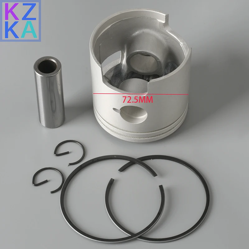 

61N-11636-00 Piston Kit (0.50Mm O/s) for Yamaha Outboard Motor 2-stroke 25HP 30HP +0.5mm 61N-11636；Diameter:72.5mm