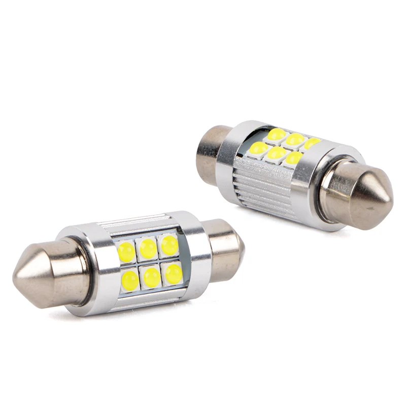 C5W أضواء Led الضوء الأبيض 6000K الضوء الخلفي القراءة ضوء 12 فولت 3 واط 31 مللي متر 36 مللي متر 39 مللي متر 42 مللي متر 44 مللي متر أضواء داخلية