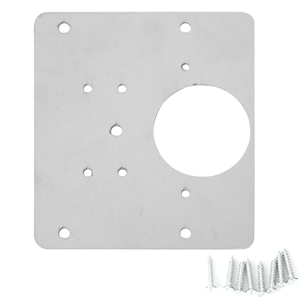 

Stainless Steel Hinge Fixing Plate with Mounting Screw Fix The Hinge Side Plate Repair Piece for Wood Furniture Shelves Cabinet