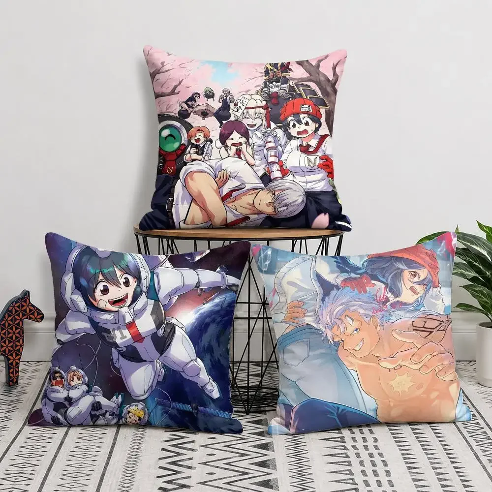 Japanese Anime U-Undead Unluck Cushion Cover Short Plush Soft Double-Sided Printing Pillow Case Cozy Sofa Bedroom Home Decor