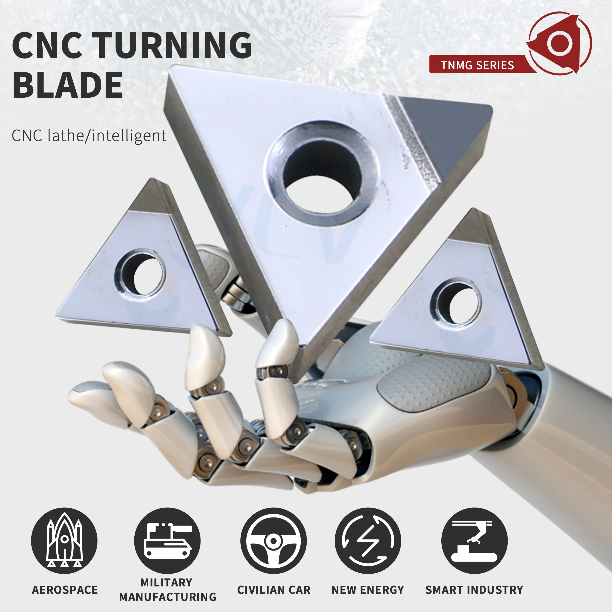 2 pezzi TNMG160404/160408 TNMA160404 TNMA160408 PCD CBN inserti diamantati ad alta durezza di alta qualità utensili per tornitura CNC resistenti all'usura