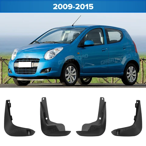 Комплект из 4 брызговиков на заказ для Suzuki Alto 2009-2015, без сверления, защита от брызг, аксессуары для автомобильных крыльев