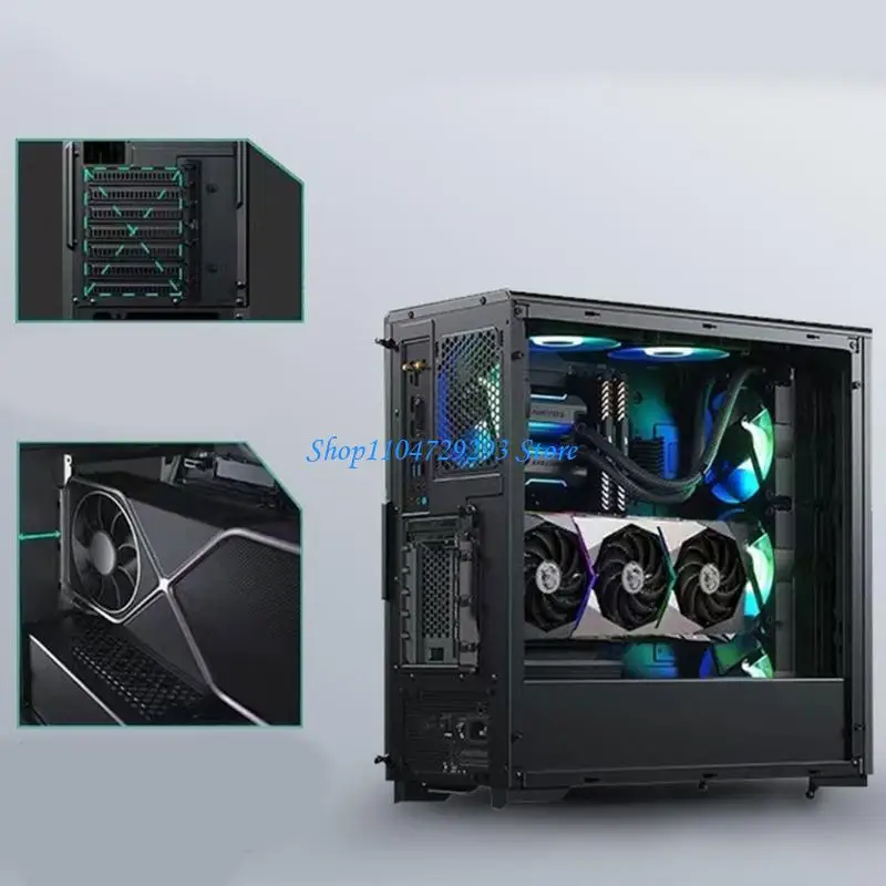 Y2GD Solid PCIE حامل بطاقة الرسومات للتثبيت الرأسي حامل GPU لعشاق الكمبيوتر ملحق بناء الكمبيوتر الشخصي