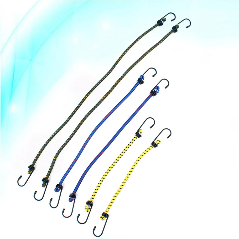 

6 PCS/Set Luggage Packing Rope Tie down Elastic Cord Bungee Strap Outdoor Cords