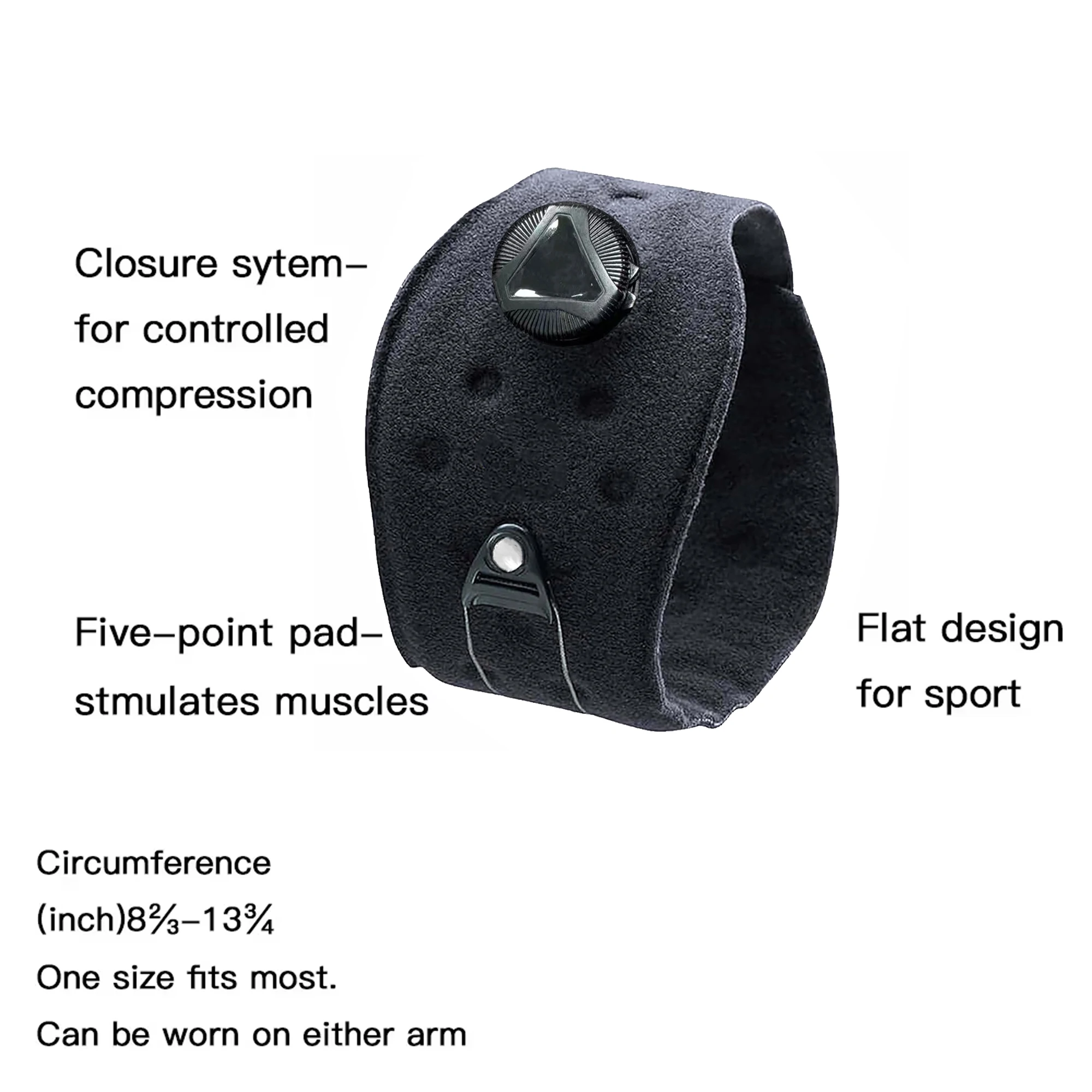 Bionic Elbow Brace Strap  Maximum Hinged Support  Hyperextension, Football, Lacrosse, Rugby, Basketball  Adjustable BOA Golfer's view 4
