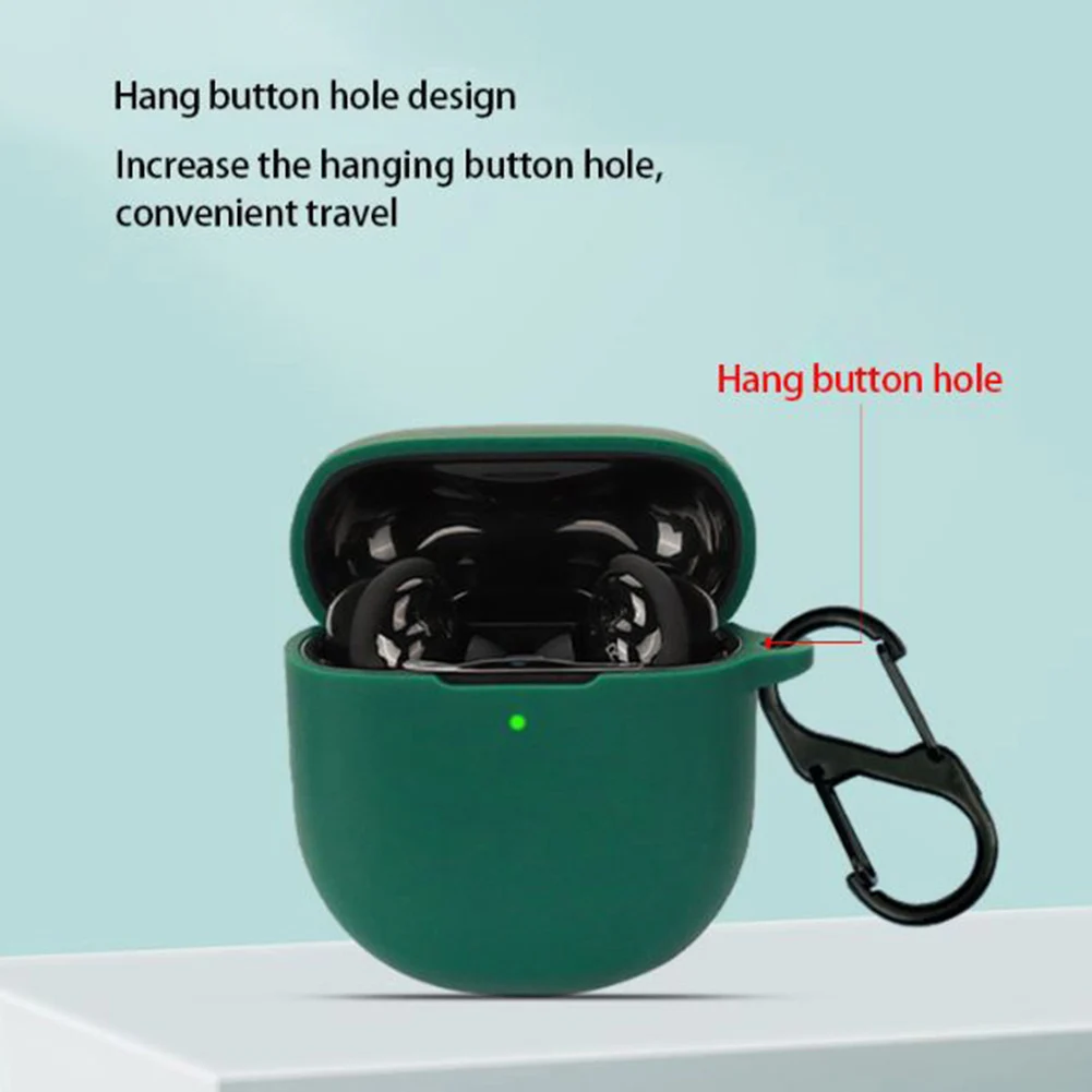 

Силиконовый чехол-держатель для наушников с крючком, противоударный, пылезащитный, замена для Bose QuietComfort Earbuds II