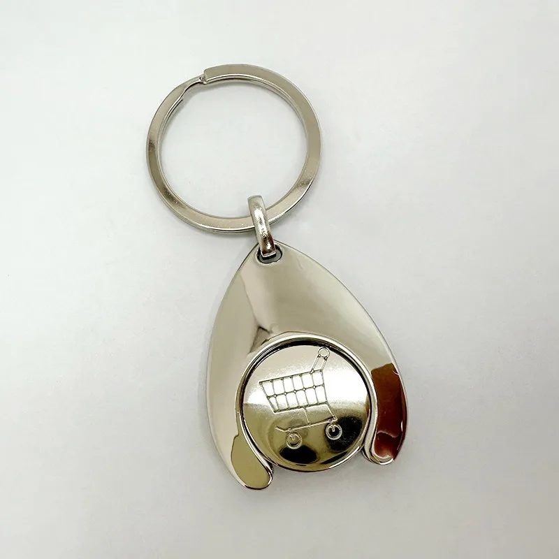 المحمولة عربة التسوق رمز المفاتيح سحر عربة معدنية رمز Keyrings مفيد رمز عملة إدراج قلادة الديكور الحرف