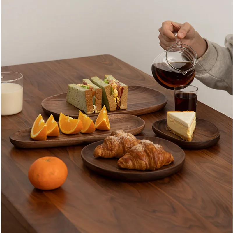 Afternoon Tea Cake Stand Natural Solid Wood Tray For Decoration Exquisite Versatile Fruit Plate Safe And Health Tray For Food