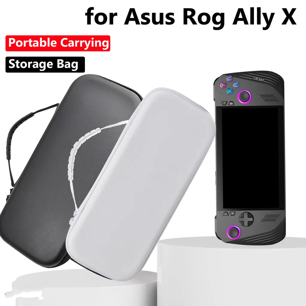 For ROG Ally X 2024 Handheld Console Storage Bag Game Accessories Portable Travel Carrying Case Shockproof Anti-scratch Handbag