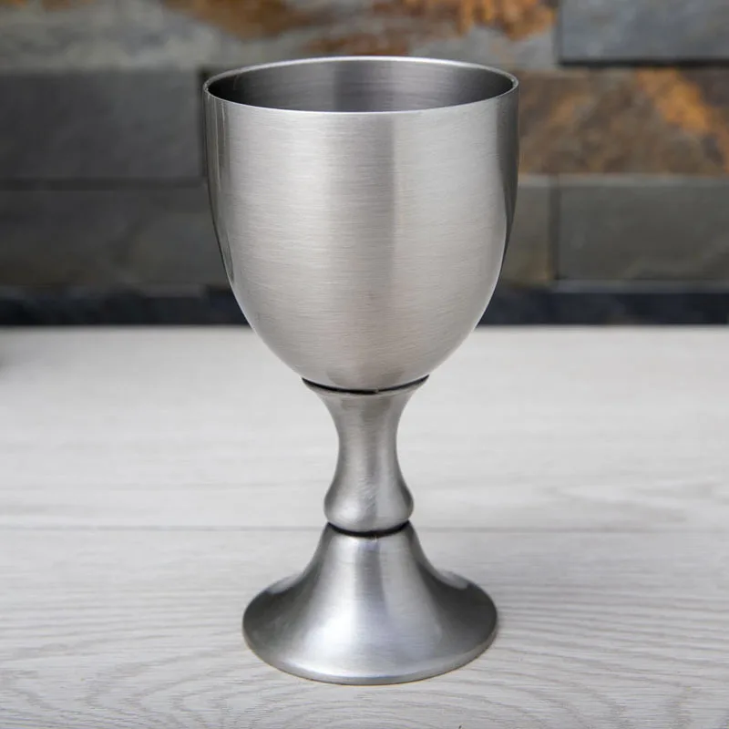 Retro Wine Glass Zinc Alloy 120ml 150ml  Liquor Bar Cup A Sip High-end Wine Set Creative Embossed Goblet Home Glass Barware