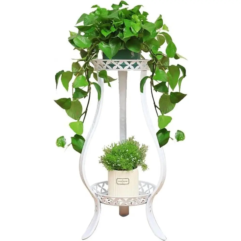 

Подставка для комнатных растений высотой 80 см с нижней полкой для декора гостиной