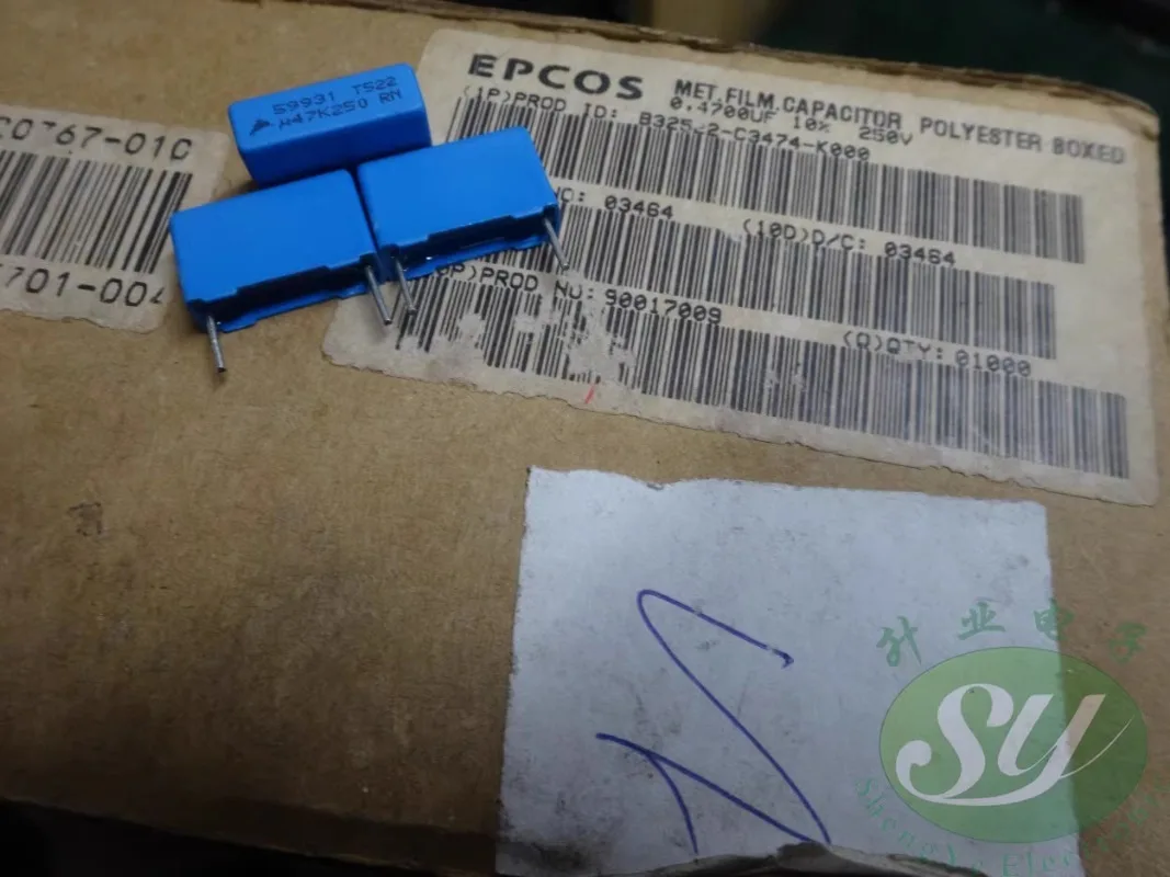 

10PCS EPCOS 0.47uf/250v 470nf u47 474 New film capacitor B32522C3474K