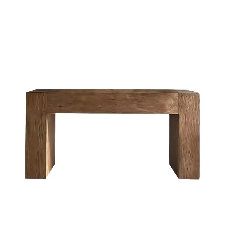 Solid wood Xuanguan platform retro old entry strip case side table living room homestay wall decoration display table long table