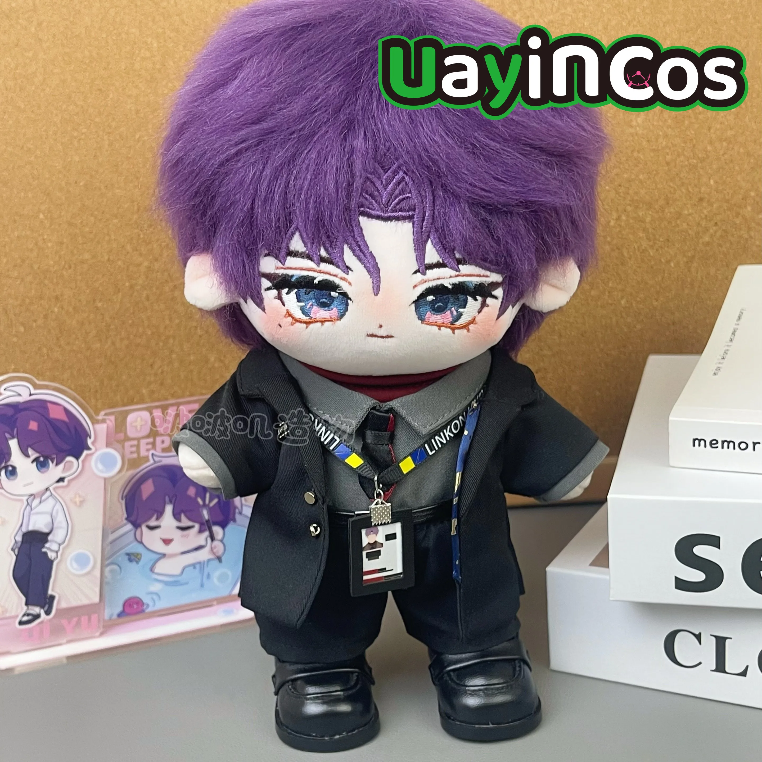 20cm Doll Clothes Love and Deepspace 20206 Rafayel Coat Shirt Trousers Belt Badge Shoes Clothing Suit Anime Game Toy Gifts Cospl