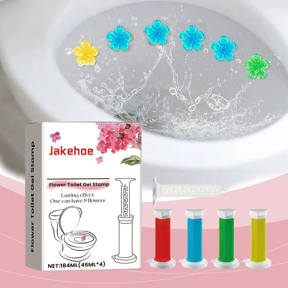 Toilet Deodorant Gel Flower Cleaning Fragrance Descaling Tools Environmentally Toilet Cleaning Beautiful Bathroom Fresh Fri Y6F2