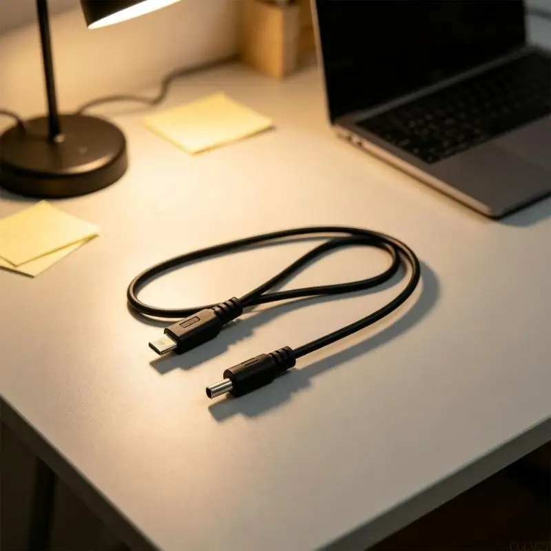 B03F DC35135 Barrels Power Adapter Cable Set with USB C Male Connectors, PVC Jackets and 4 Cables for Matching Interfaces