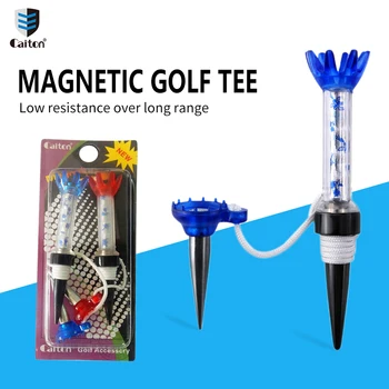 Camiseta de metal destacável Caden Golf 2pcs2,76in e 3,15in, camiseta magnética de duas cores vermelha e azul de alta qualidade, camiseta de golfe pequena de fricção