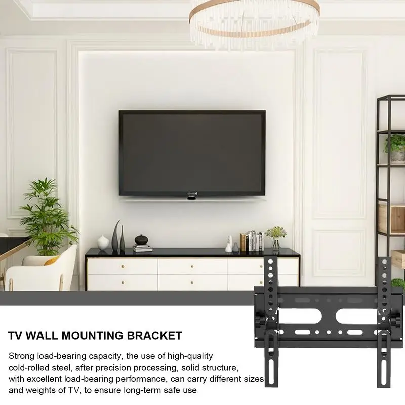 Wall Mount TV Bracket Flexible Adjustment TV Monitor Bracket Mount Articulating Arm Adjustable Wall TV Stand Mount for Bedroom