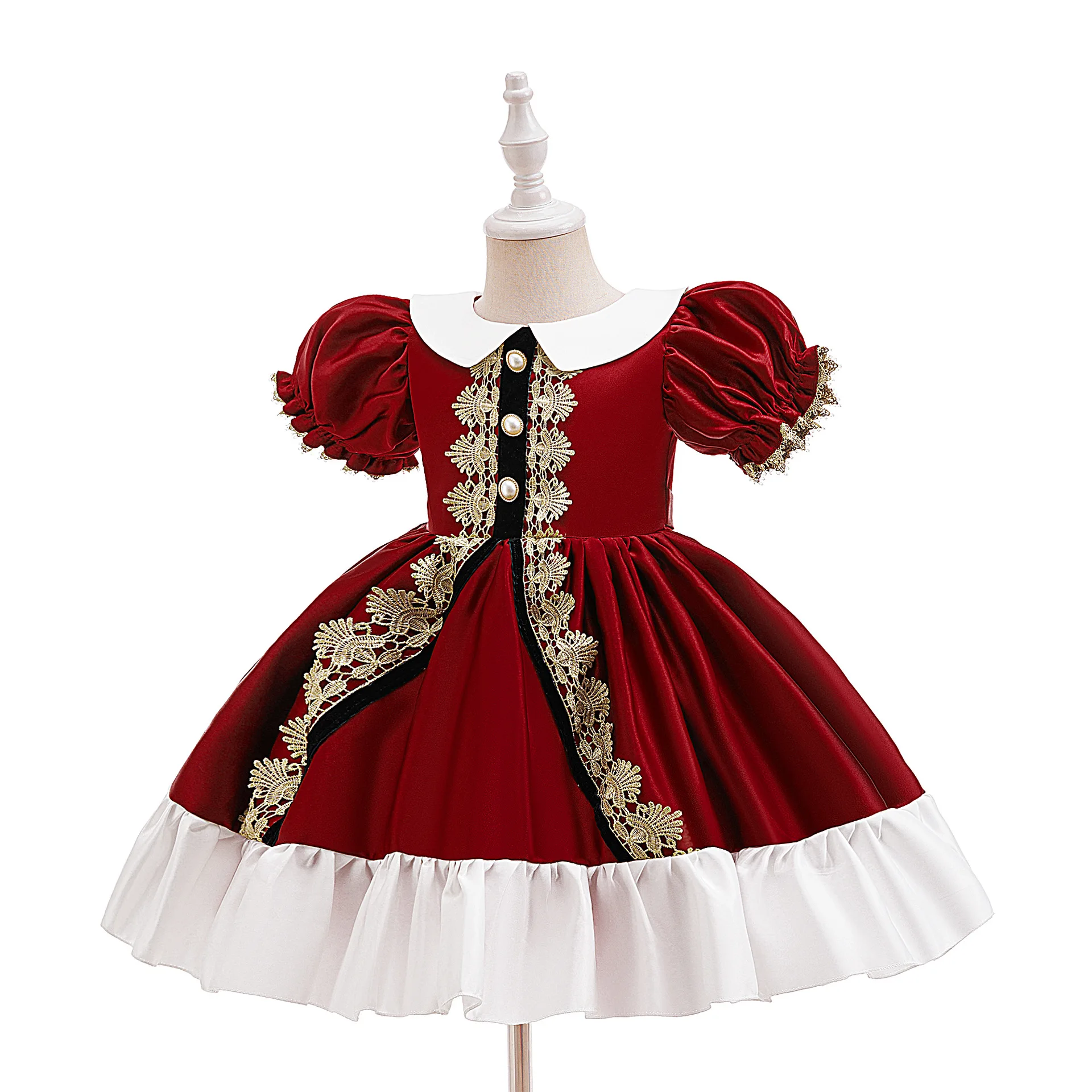 Santa Claus Dress for Girls Red and Green Sequin Christmas Dress with Tulle Dress Kids Party Costume Christmas Gifts