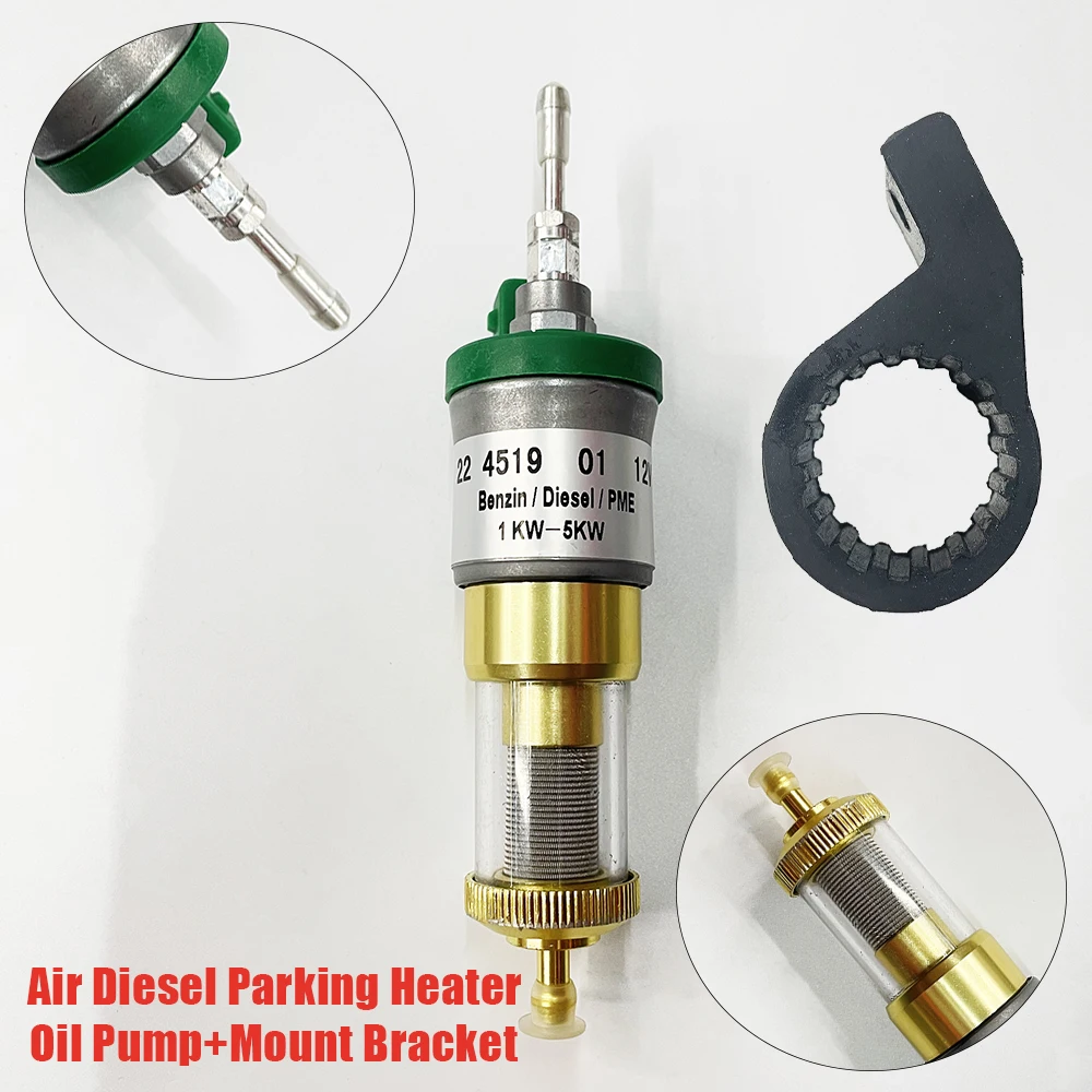 12V/24V 16ml 22ml 28ml for Chinese Brand Heaters Oil Fuel Pump with Filter Air Parking Heater Upgrade Ultra-low Noise Pulse