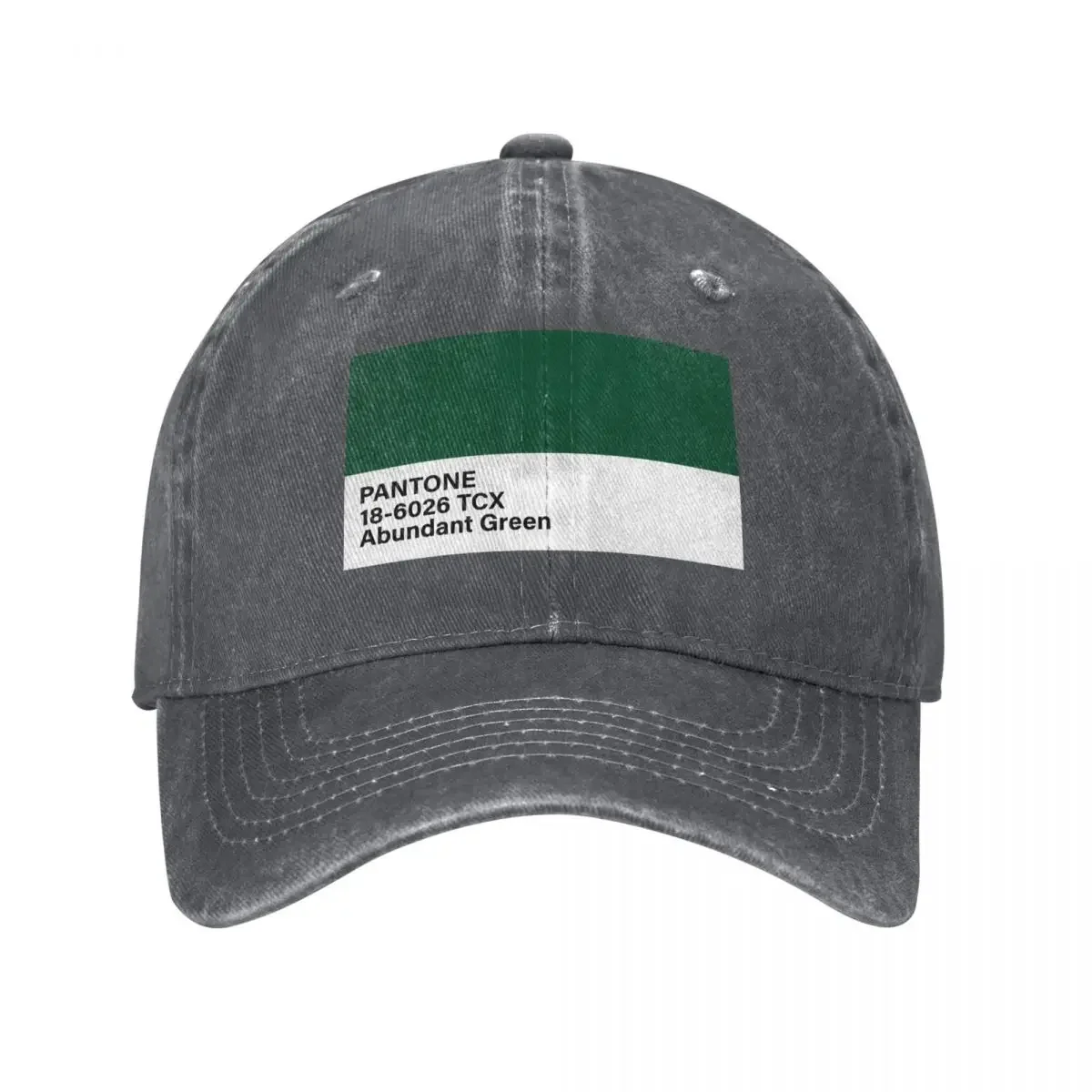 

PANTONE 18-6026 TCX Abundant Green Baseball Cap Bobble Hat Golf Hat Man Uv Protection Solar Hat Mens Tennis Women's