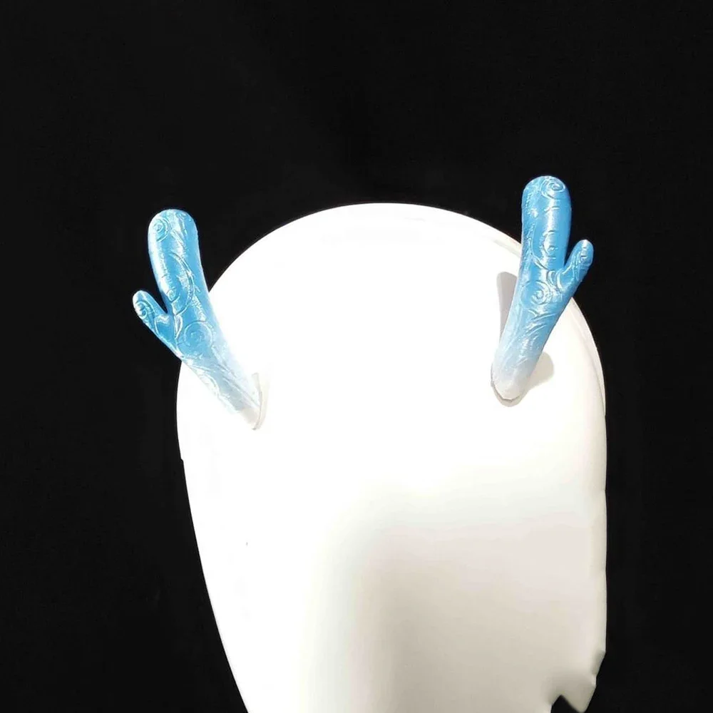 New 2025 Movie Nezha The Demon Children Make Waves in the Sea Aobing Cosplay Headwear Dragon Horn Headdress Accessories Prop