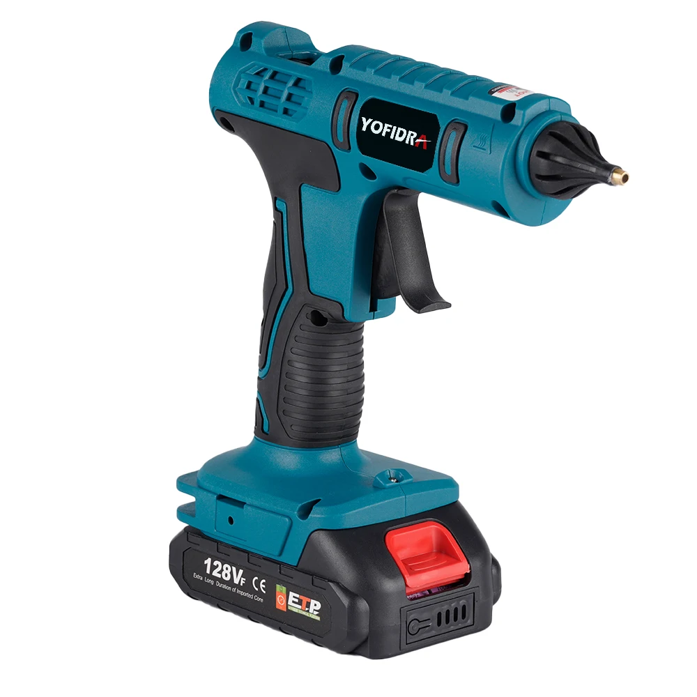 YOFIDRA 260 ° Heißer Kleber Pistole 100W Hohe Temperatur Elektrische Mini Kleber Pistolen Thermo Reparatur Power Tool Für Makita 18-21V Batterie Pin – Detail 11