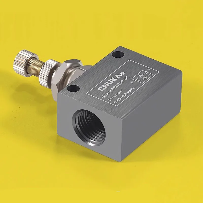 Giant Open One-way Throttle  Pneumatic Component Speed Regulating Solenoid  Regulating  Control Valve