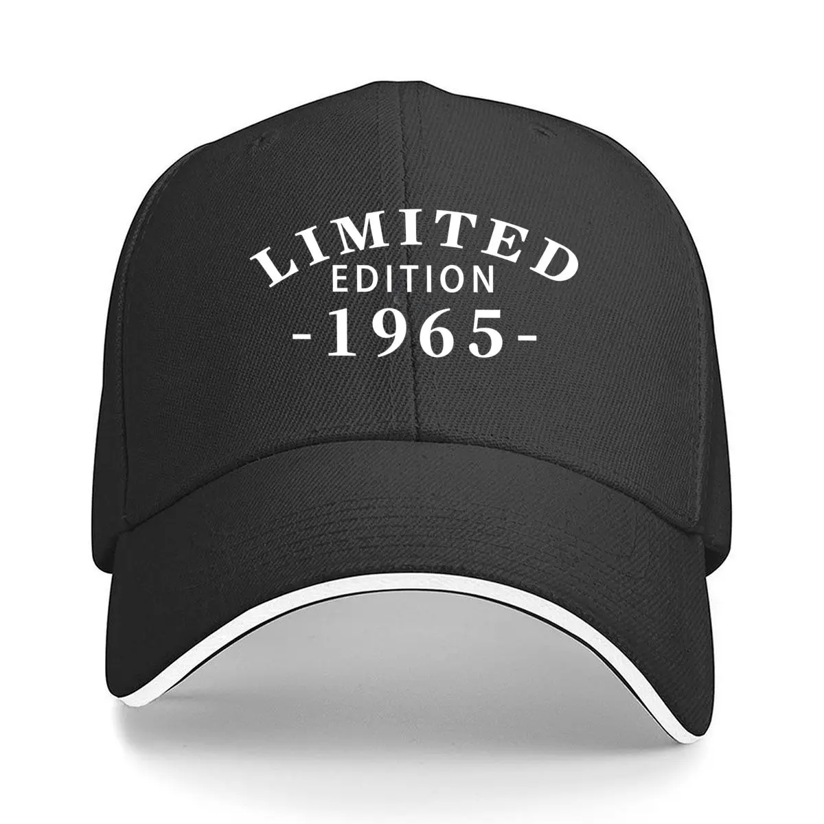 Limited Edition 1965 Retro Text Sandwich Baseball Cap Outdoor Workouts Sun Hat