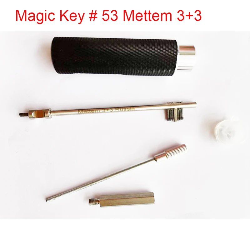 Haoshi Magic Key # 53 Mettem 3+3 Russia Master Key Double Bit  Decoder Haoshi Import smith Safe s