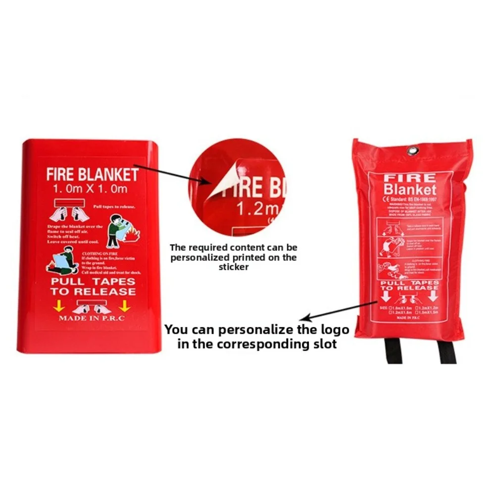 بطانية حريق منزلية: قماش مقاوم للحريق من الألياف الزجاجية/السيليكون القياسي الوطني، إنقاذ الطوارئ، بيع بالجملة وقابل للتخصيص #6