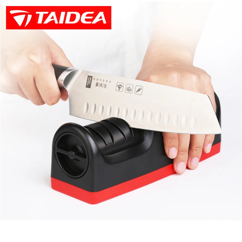 GRINDER New electric knife sharpener TG1904 4-Stages Sharpening Adjustable Angle Fsat knife sharpener Roller Diamond Ceramic