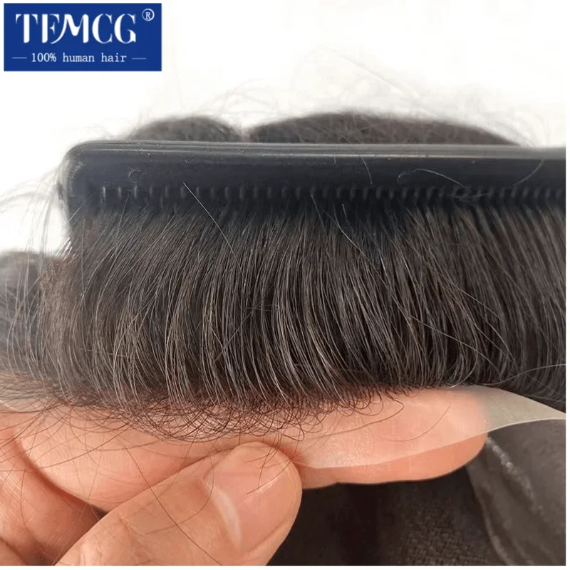 High Quality Australia Men\'s Wig 100% Natural Human Hair Toupee Men Swiss Lace Male Hair Prosthesis Replacement System Men Wig