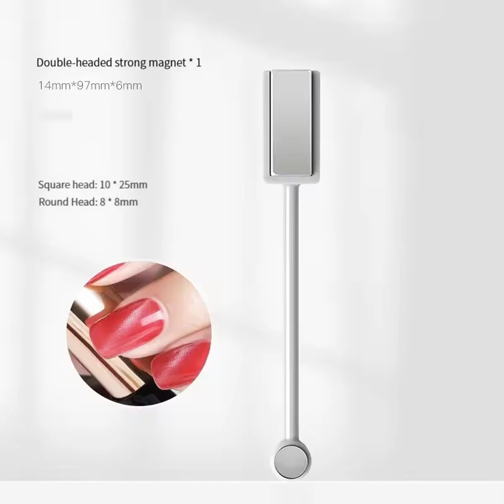 4 pezzi multifunzionale per nail art magnete pietra modello assorbente gel per unghie barra magnetica in cristallo set di strumenti per il miglioramento delle unghie principali