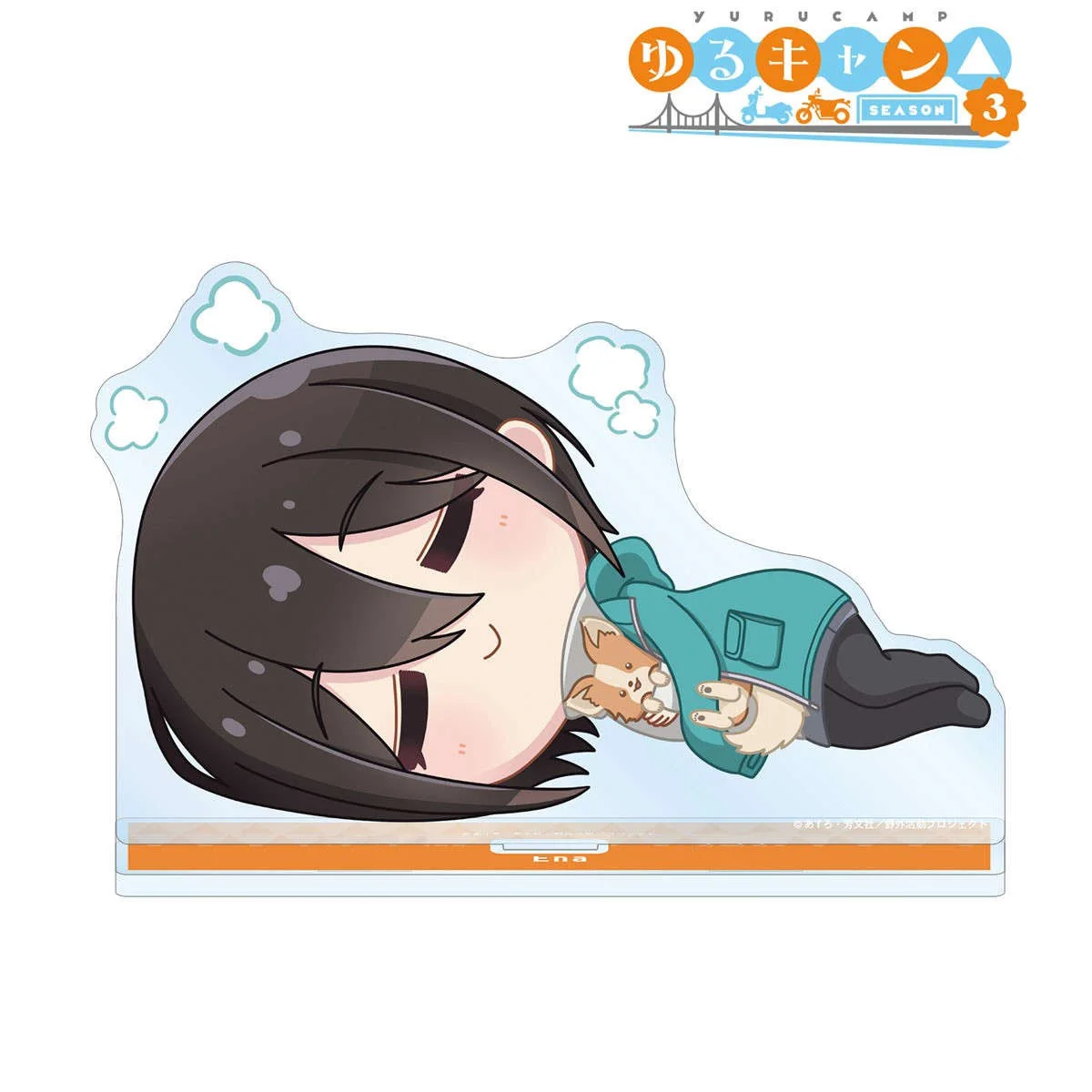 Loen Anime Store Laid-Back Camp Ayano Toki Chibikoro Ena Saitou Chibikoro HD Figurka Akrylowy Stojak Dekoracja Biurka Zbieraj Około 10 cm