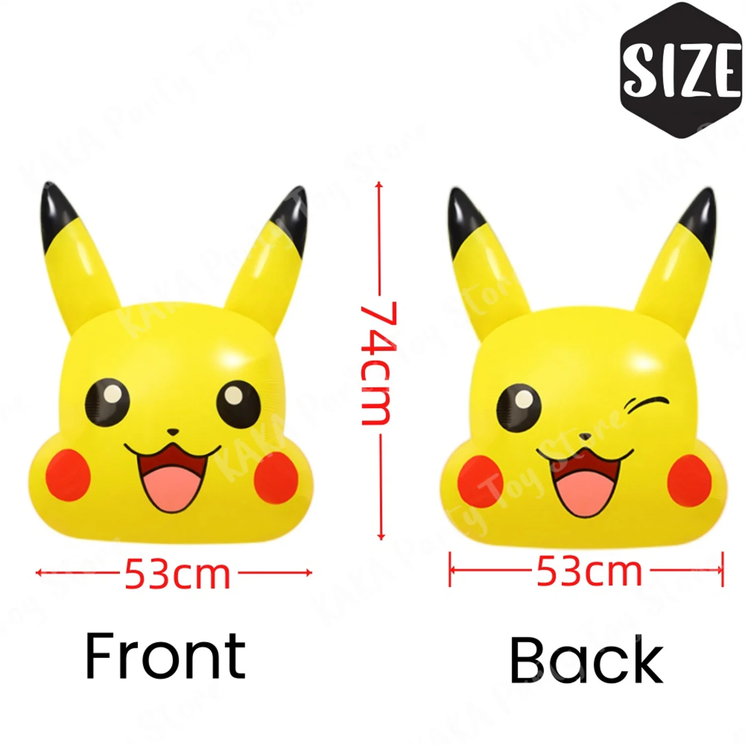 Pokemon Party Balloons Cartoon Pikachu Head Foil Balloon Set Baby Shower Birthday Party Decorations Kids Classic Toy Air Gifts