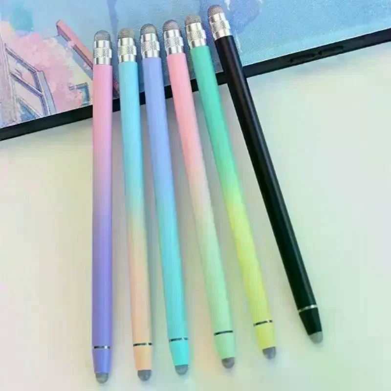 Fiber Capacitive Stylus Pen Double Nib Touch Screen Pens Drawing Pen For Universal Capacitive Screen Smart Phone Tablet Mesh