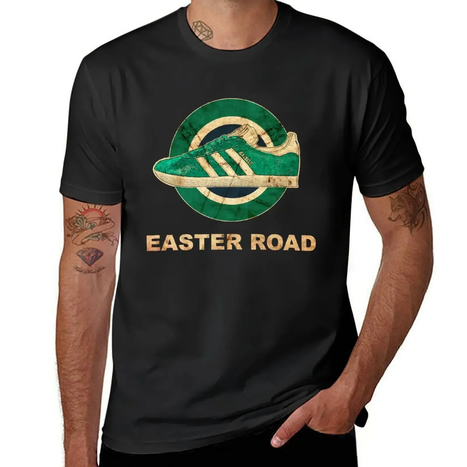 

Hibernian Easter Road T-Shirt vintage clothes blacks Luxury man clothing for men