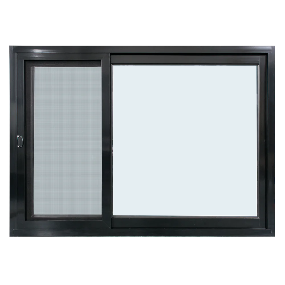 Hot Sale Custom Color Horizontal Storm Sliding Glass Window Aluminum Profile Small Household Soundproof Window