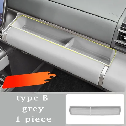 Силиконовый ящик для хранения второго пилота для BYD Leopard Titanium 7 Ti7 2025, органайзер для приборной панели, защитная накладка, аксессуары для модификации