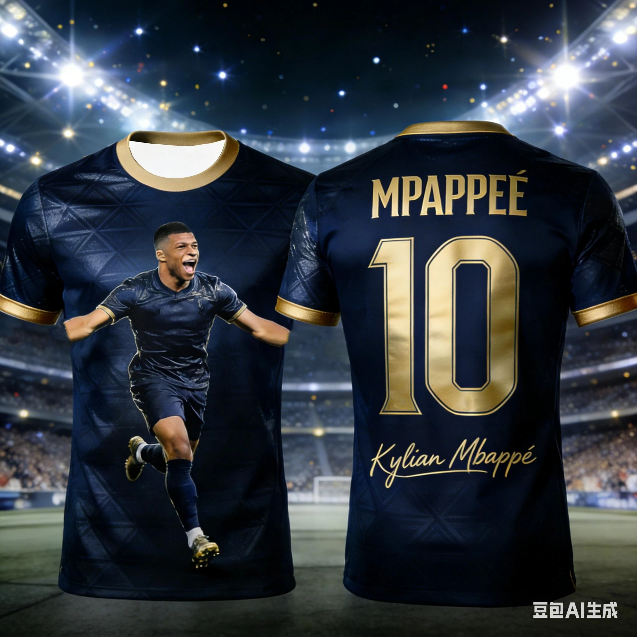 

Летняя модная новинка 2026: Футболка AI Mbappe №10 для совместных тренировок родителей и детей, 3D-дизайн, быстросохнущая, для фитнеса и соревнований