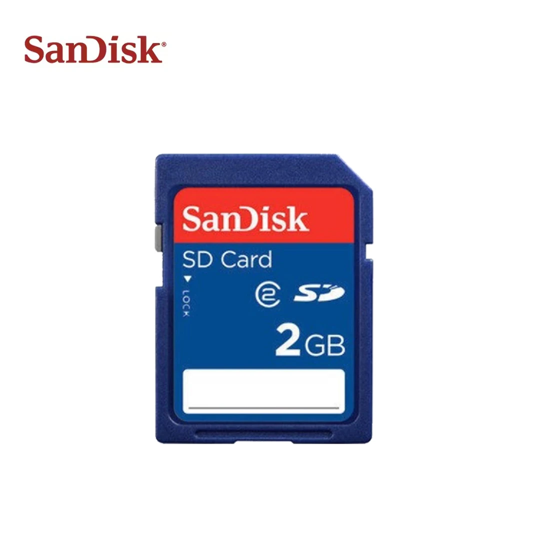 بطاقة ذاكرة Sandisk SD الأصلية سعة 2 جيجابايت للكاميرا كانون باناسونيك CCD بطاقة ذاكرة الكاميرا الرقمية طابعة ثلاثية الأبعاد باستخدام الحاسب الآلي #2