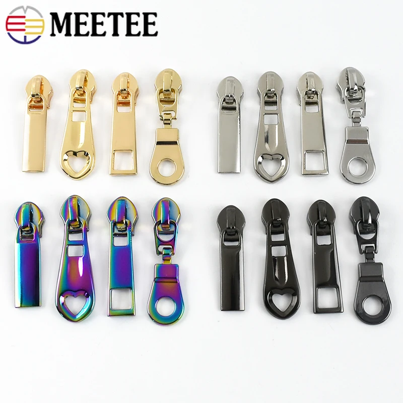 20Pcs 3#/5# Zipper Sliders For Nylon Zippers Tapes Jacket Bag Pocket Zips Head Pulls Repair Kits DIY Sewing Accessories